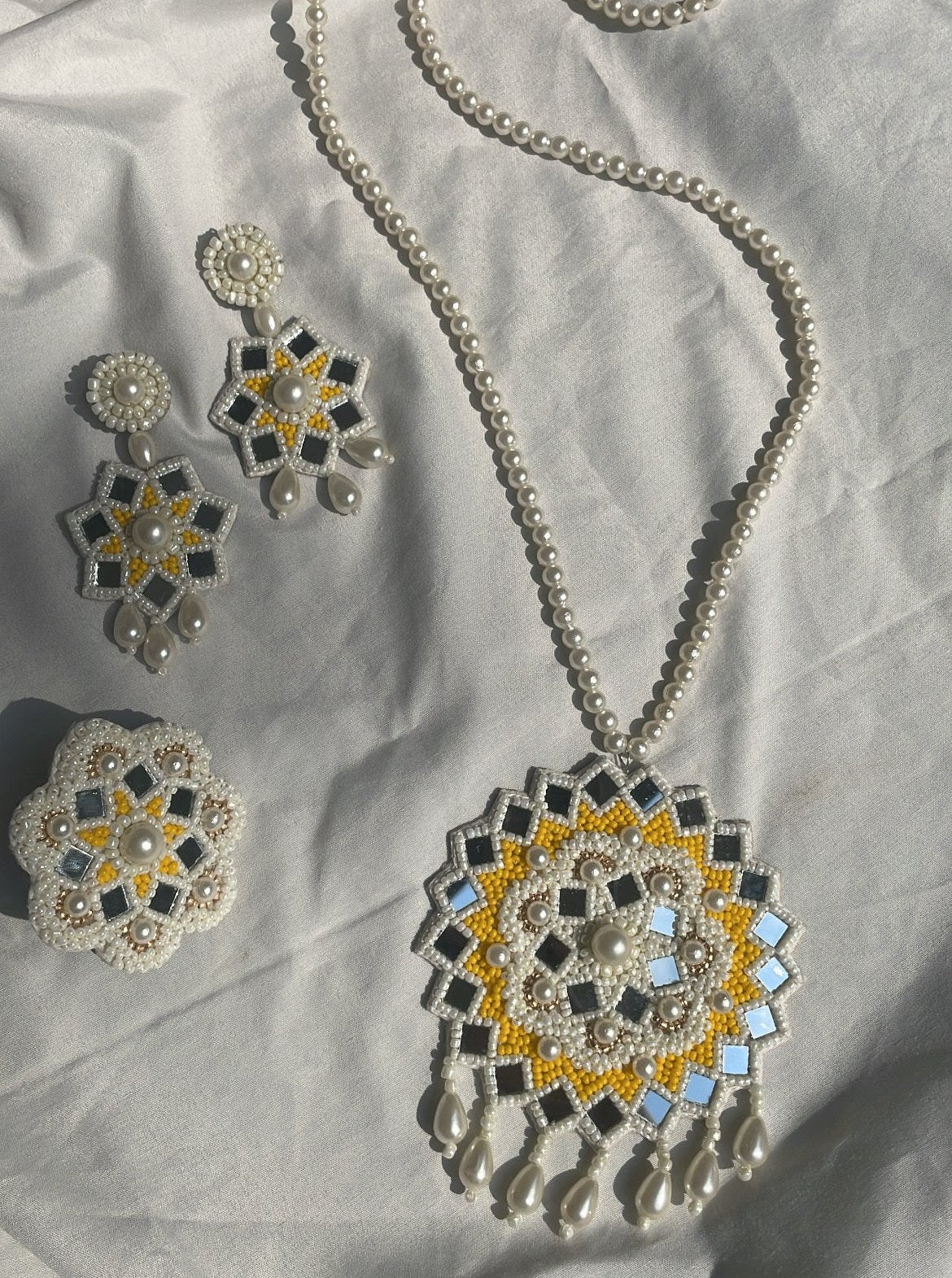 Mirror Long Necklace