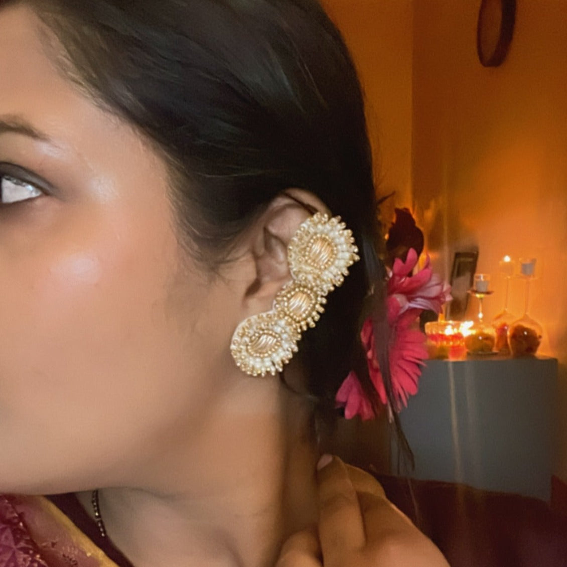 Begam Golden Ear cuff