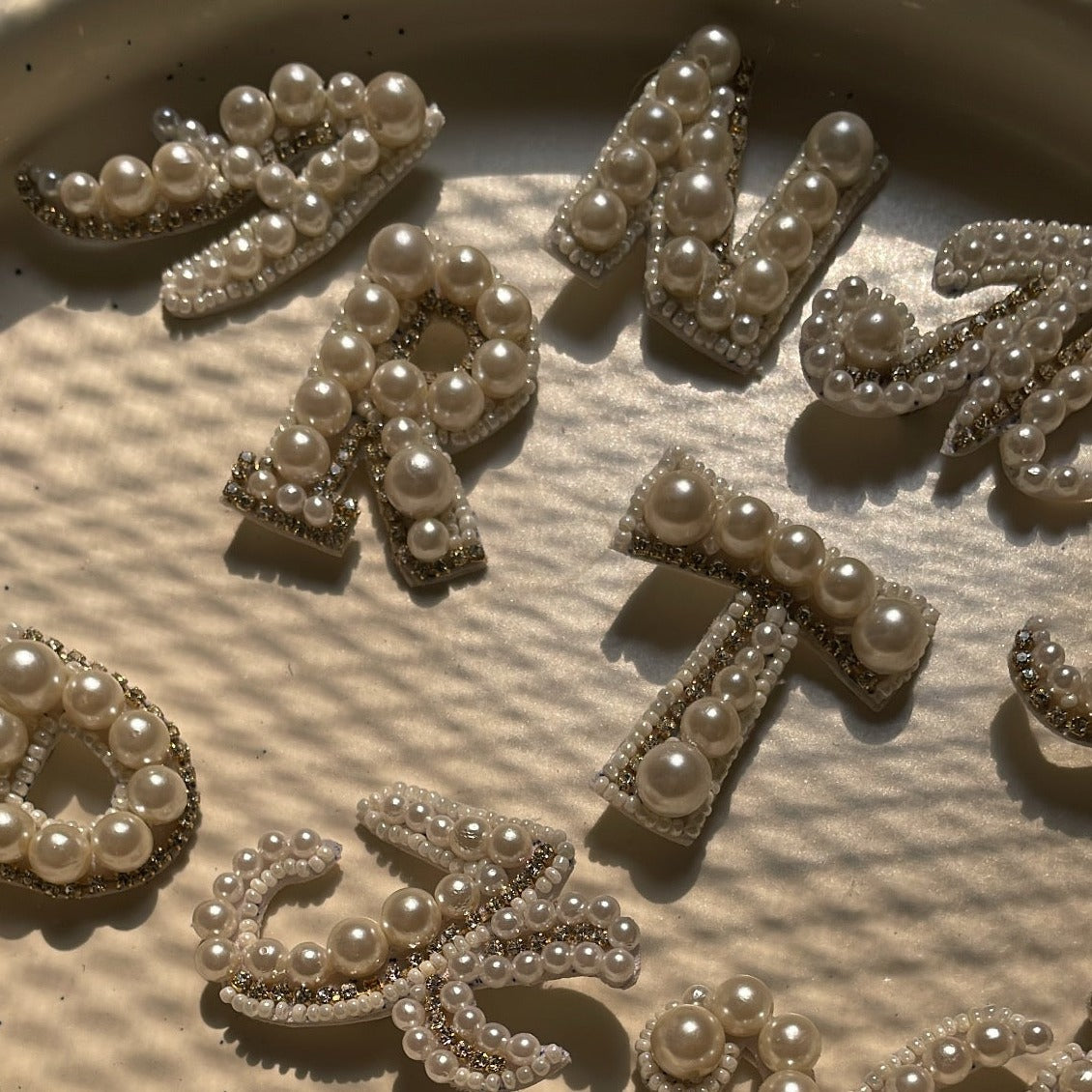 Initial Bold Letter Brooches