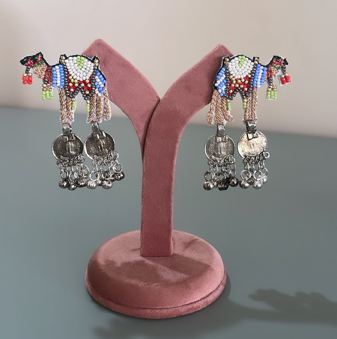 Camel Coin Boho Earrings