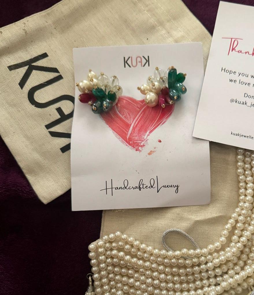 Multi Color Stud Earrings
