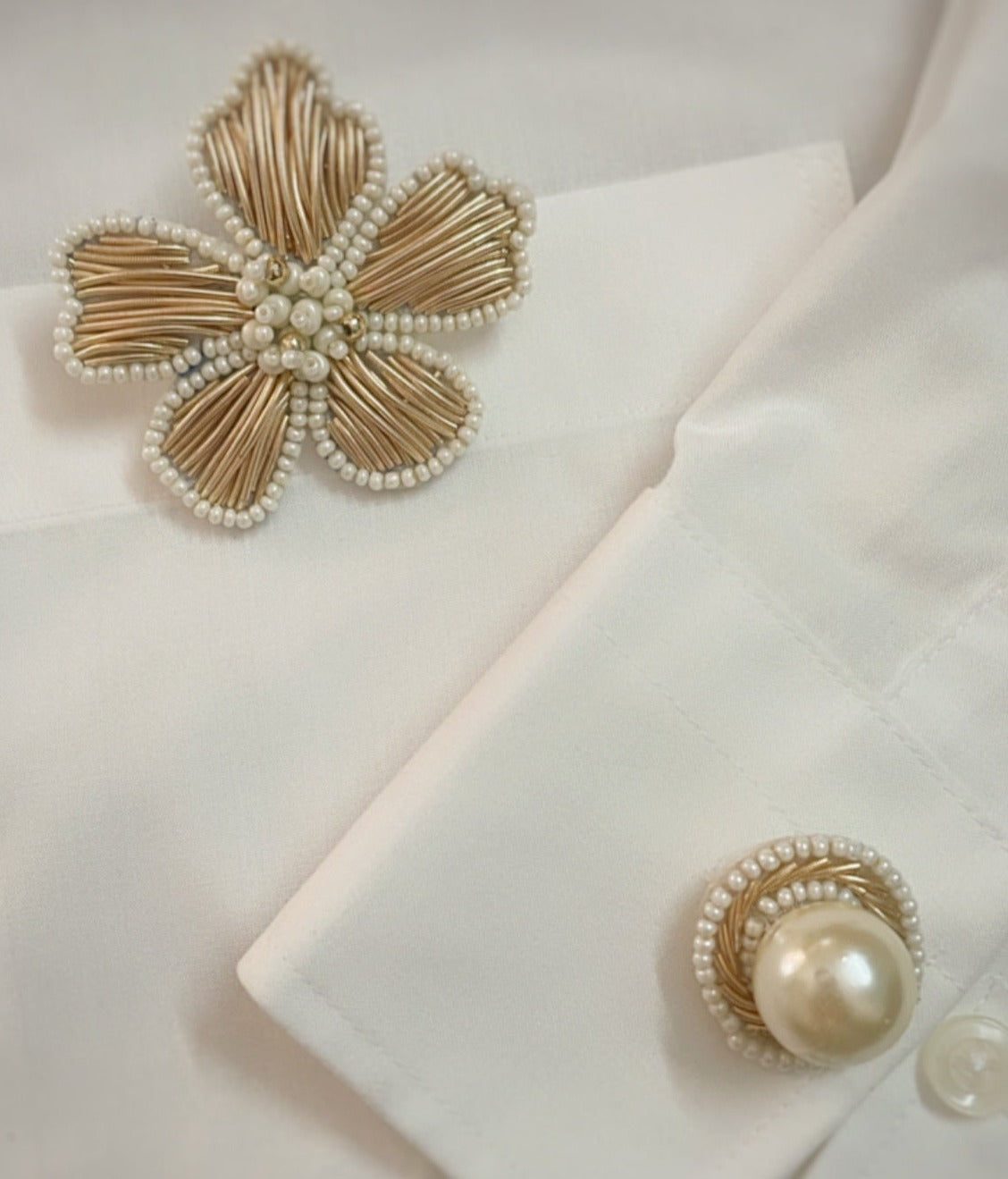 Flower Golden Brooch