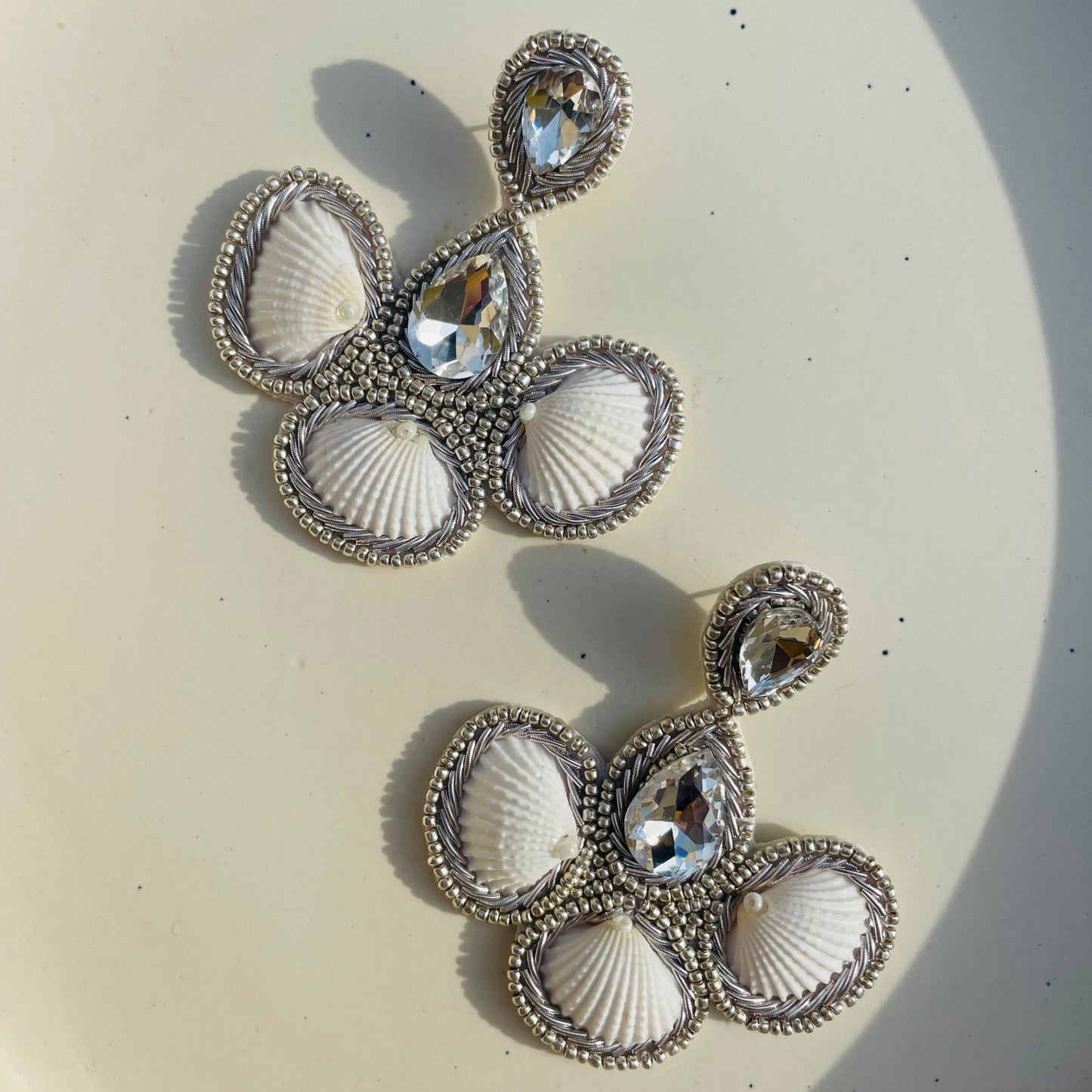 Lopa Crystal Shell Earrings