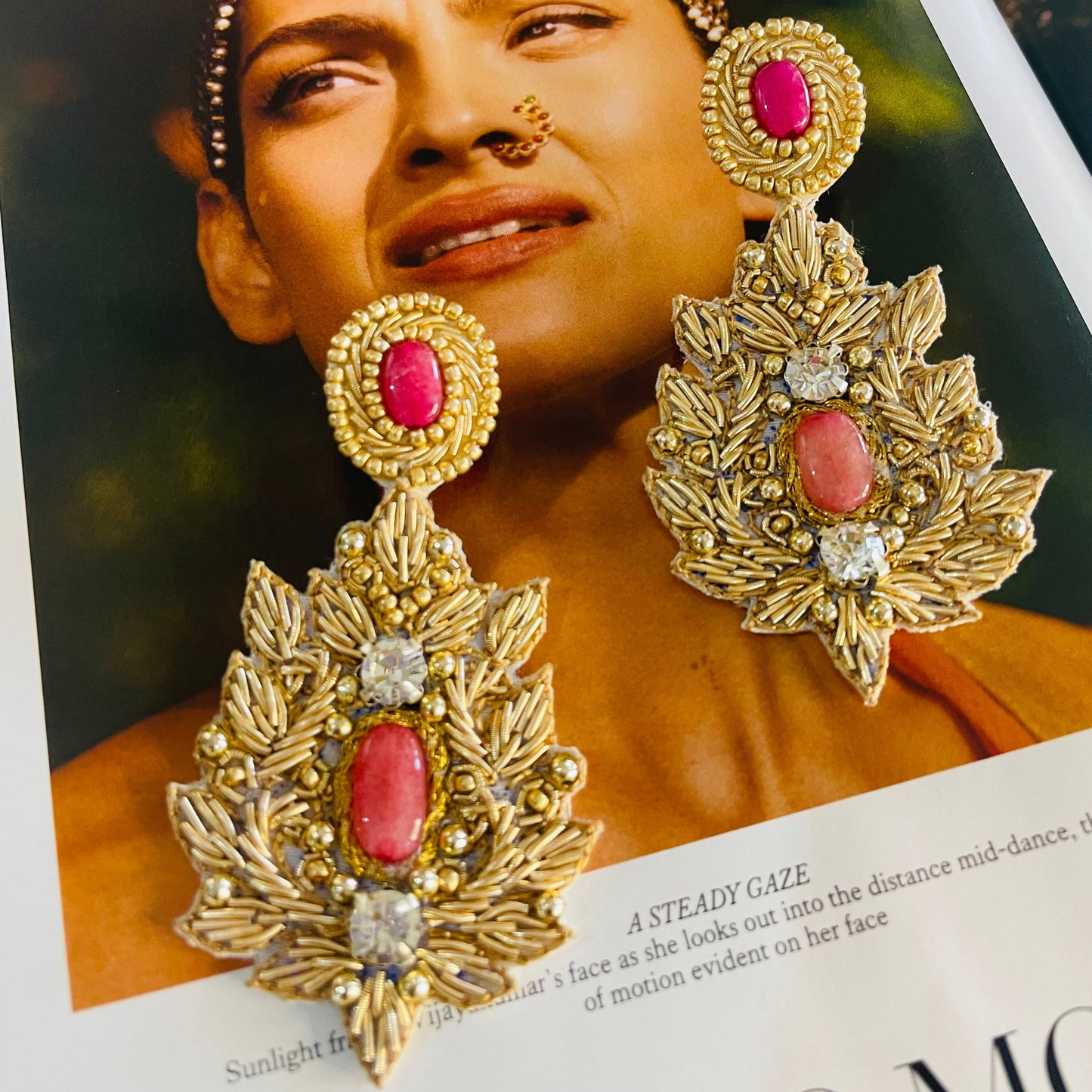 Ruhani Golden Earrings