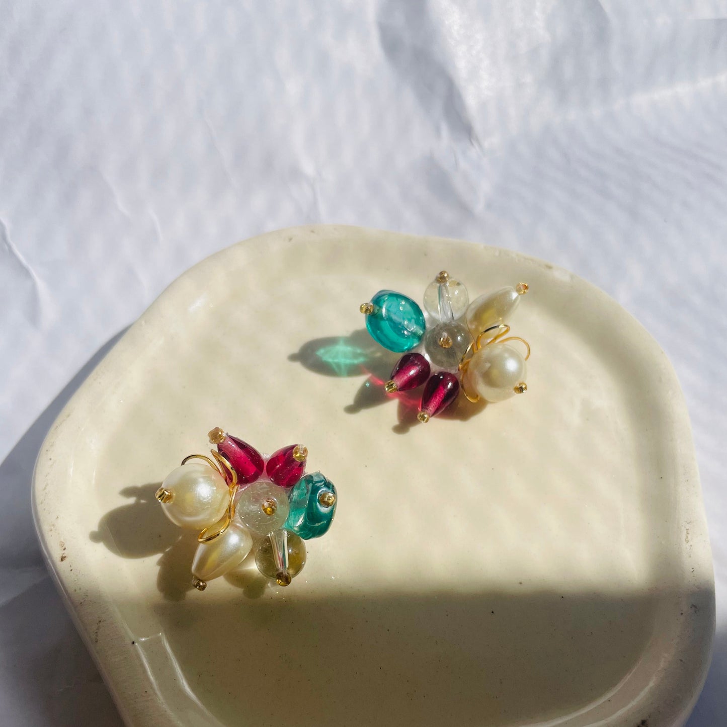 Multi Color Stud Earrings