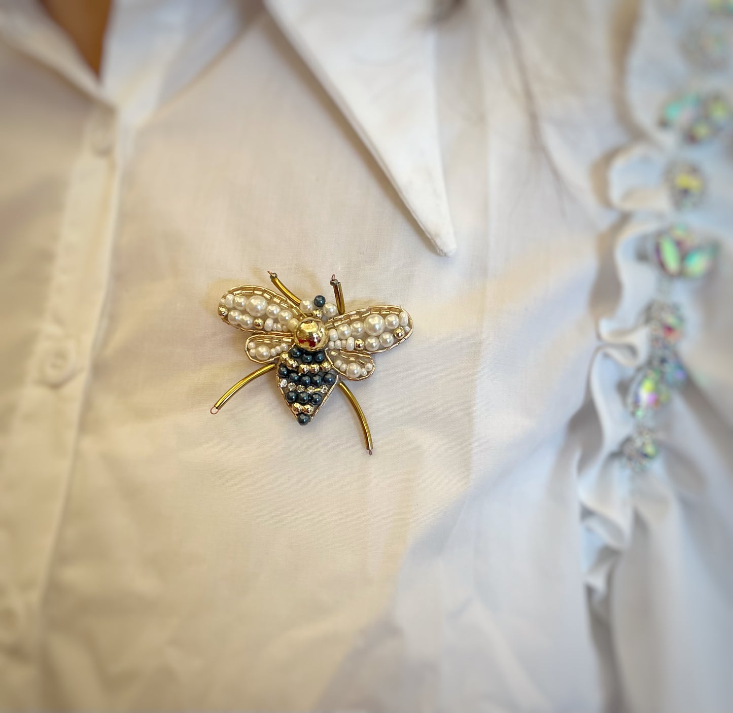 Butterfly Golden Brooch