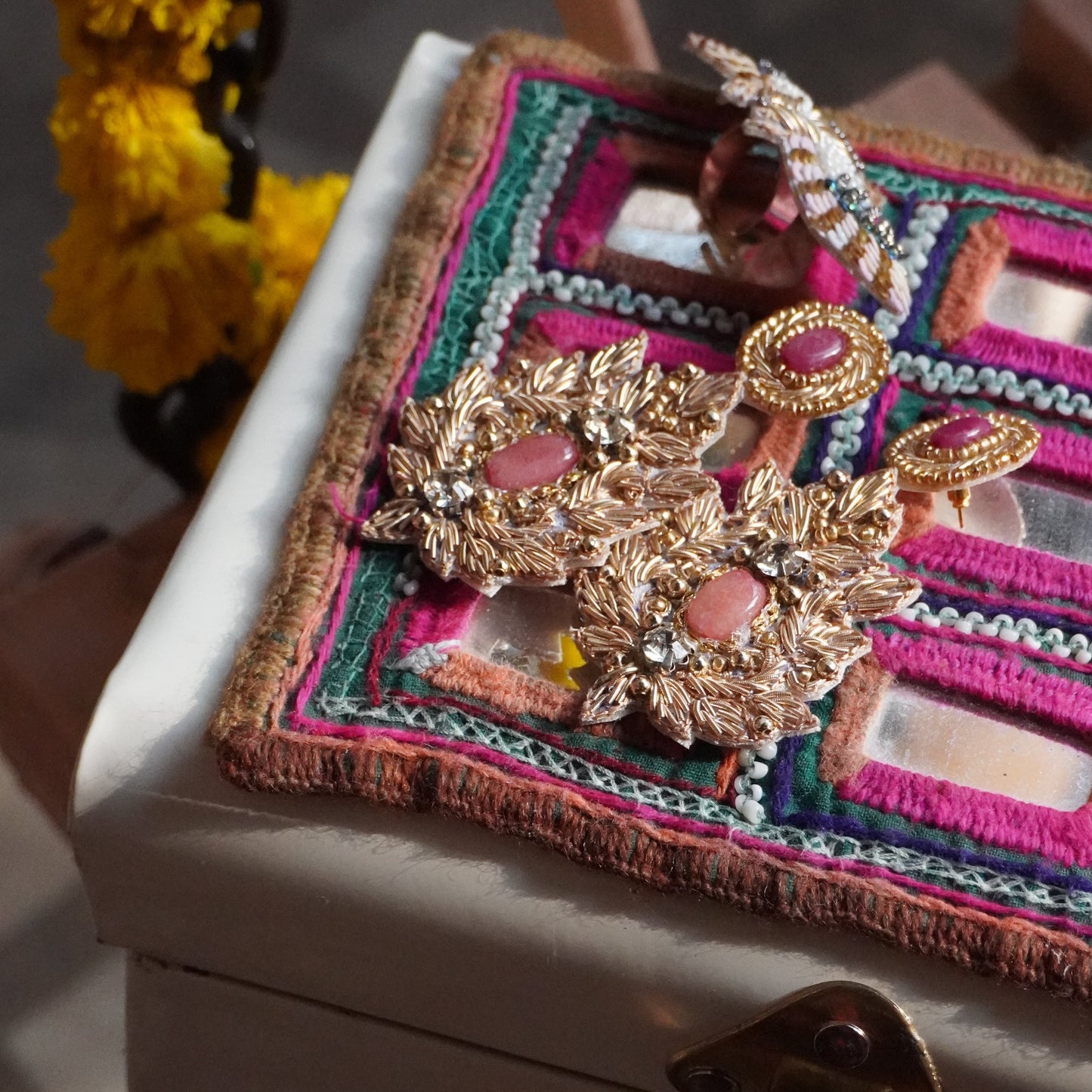 Ruhani Golden Earrings