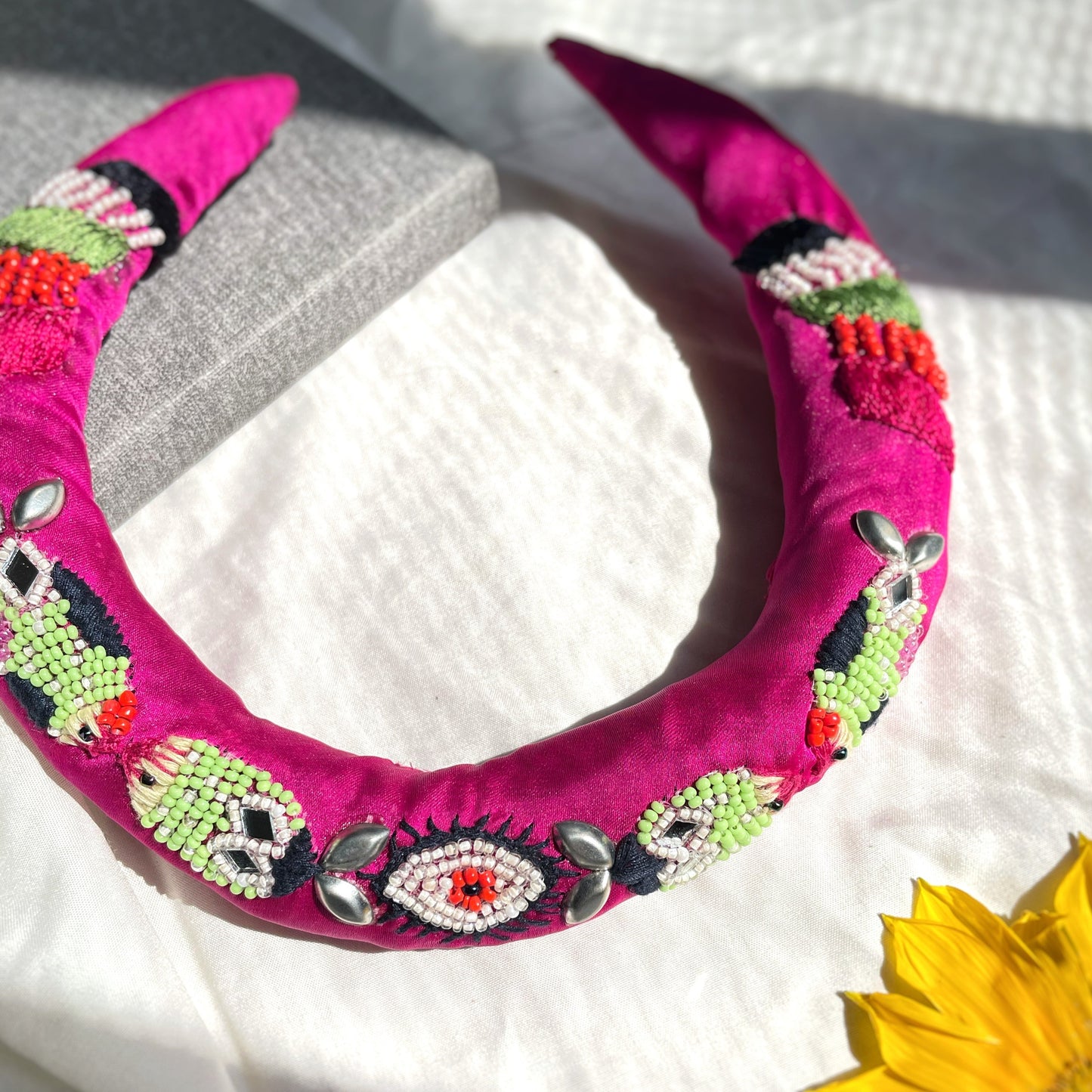 Pink Boho Hasli Necklace