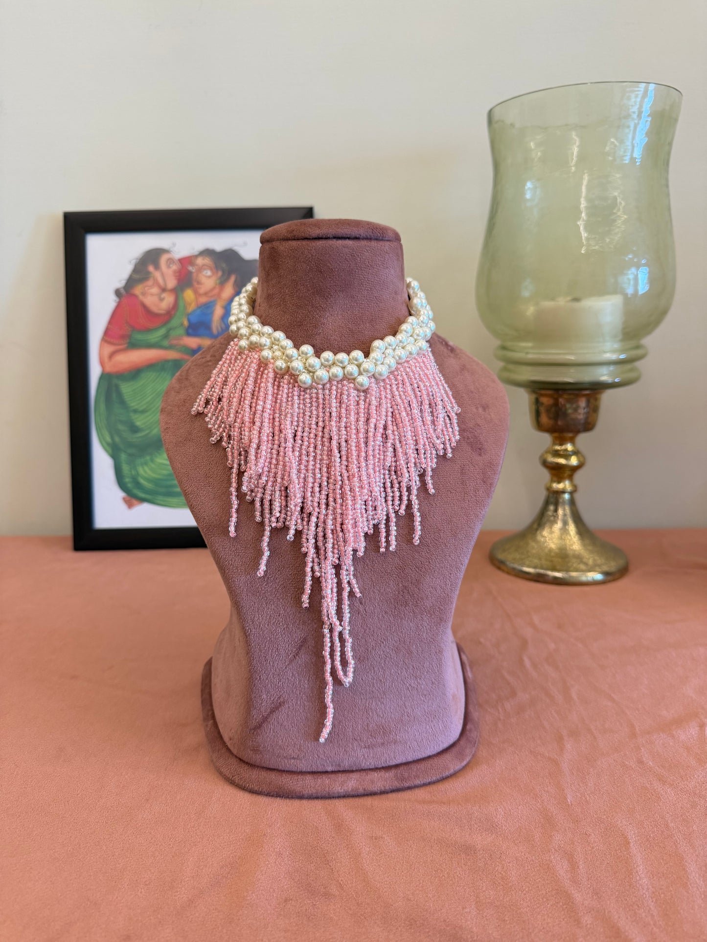 Pink statement Necklace