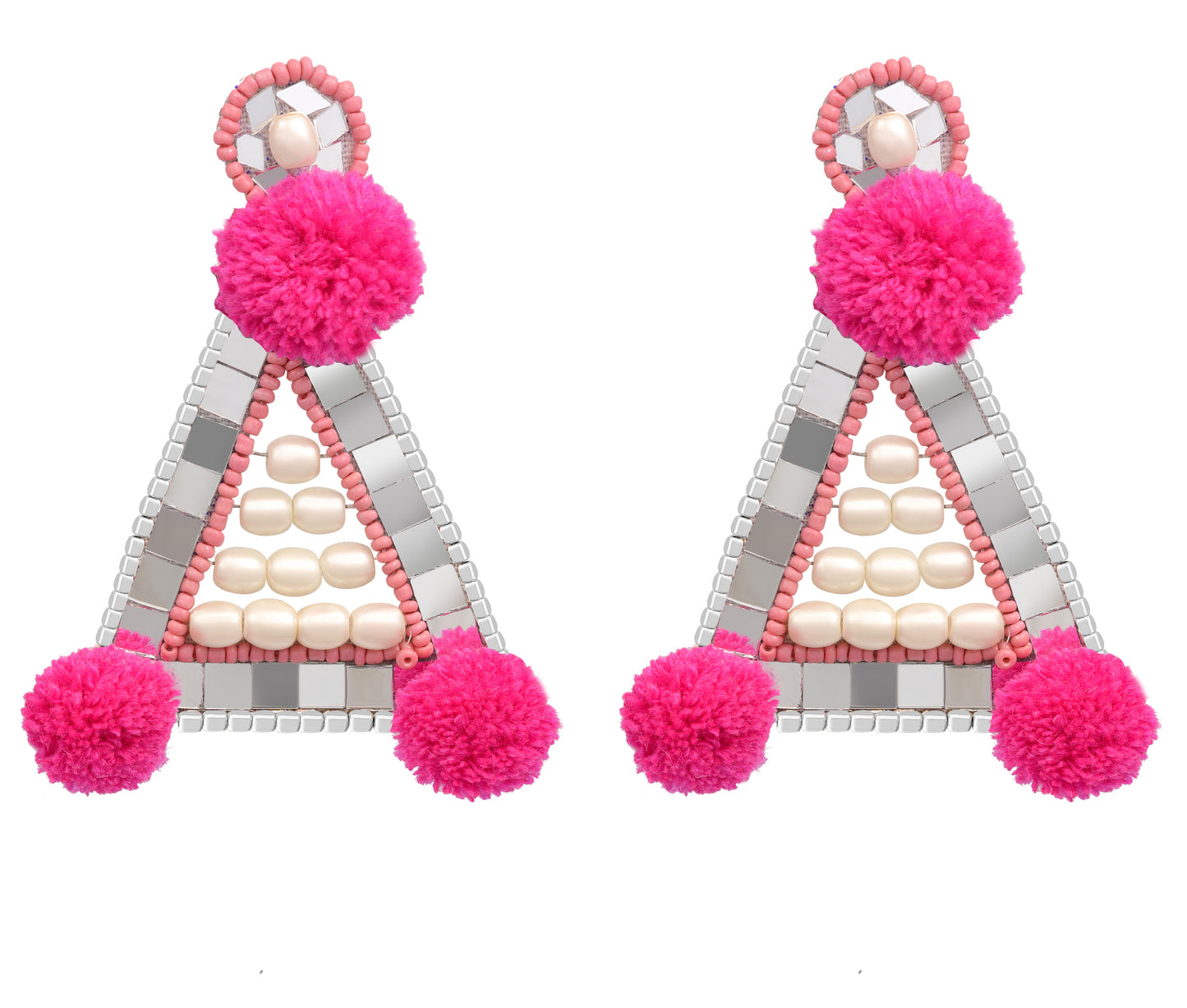 Shukhi Pom Pom Earrings