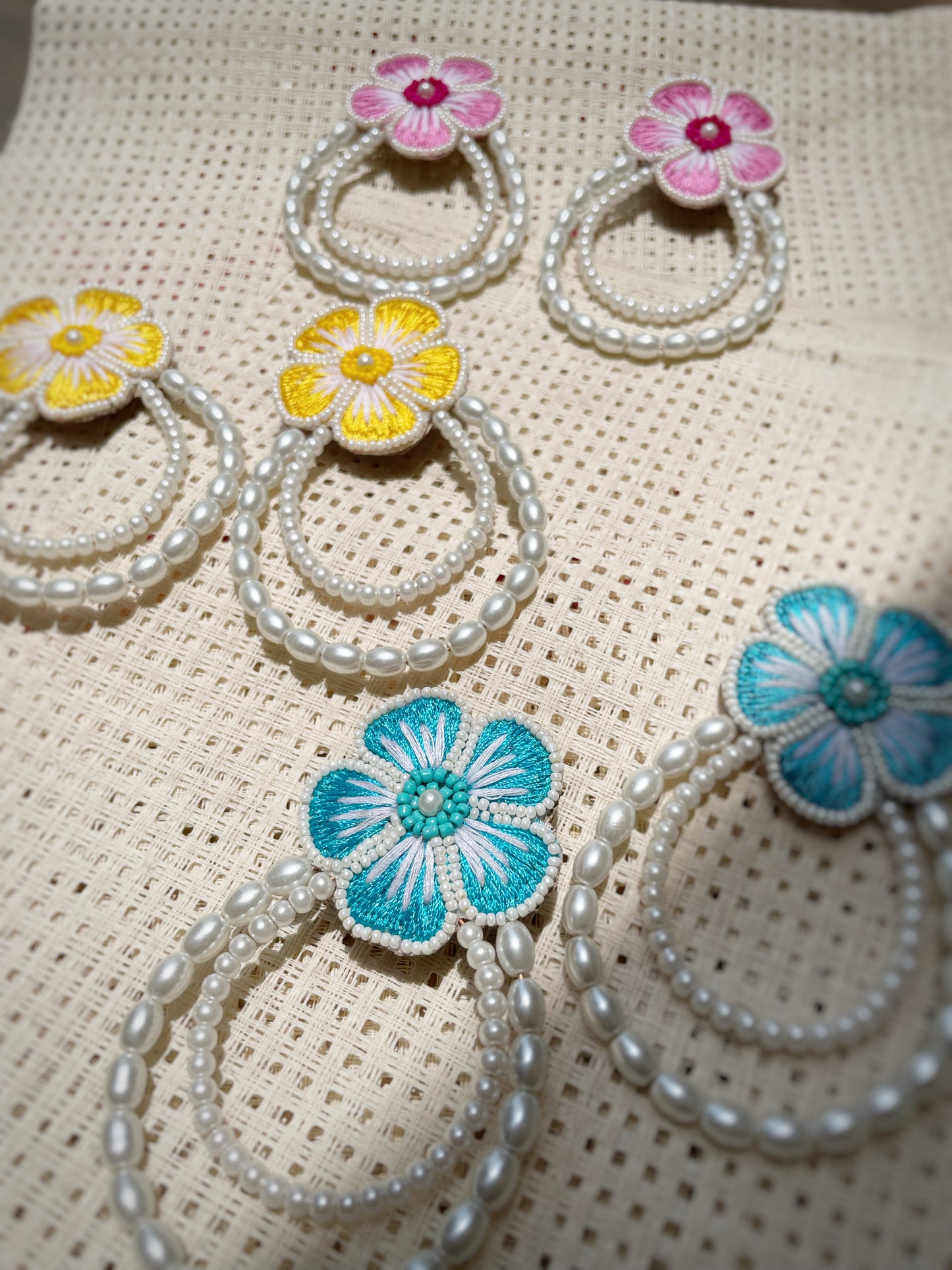Flower Statement Earrings