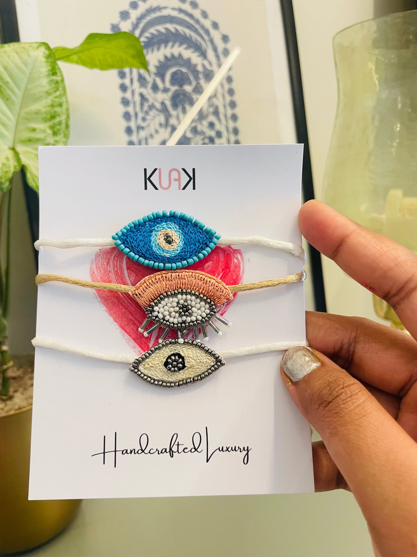 Evil eye Rakhi Set