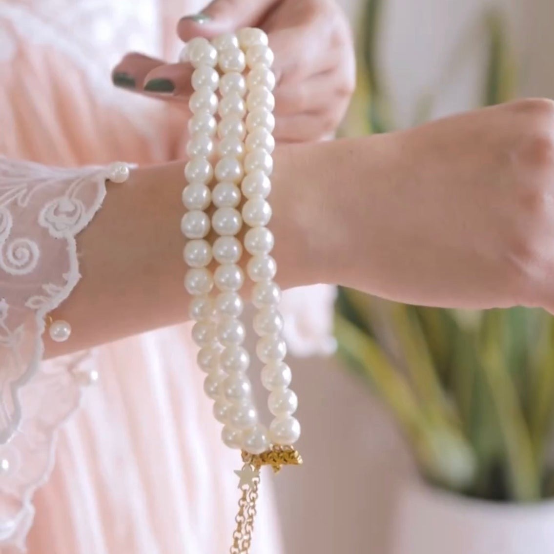 Three Layer Pearl Bracelets