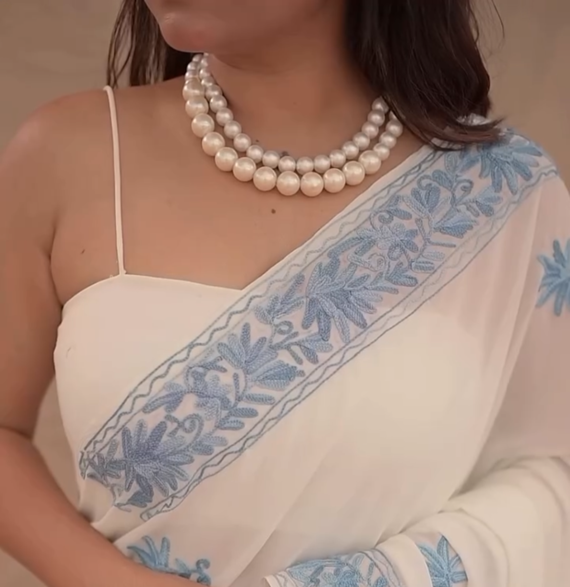 Pearl Double Layer Necklace