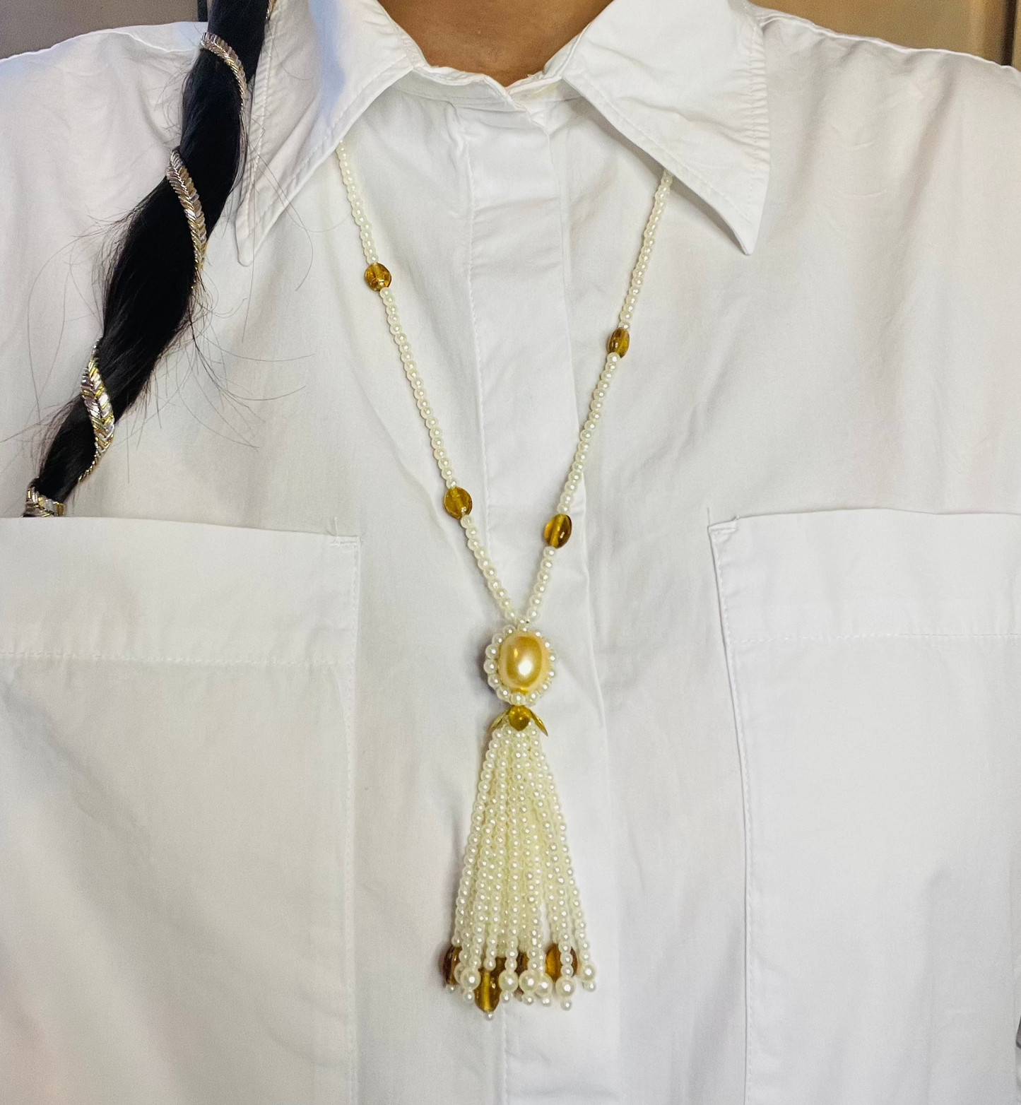 Pearl Long Necklace