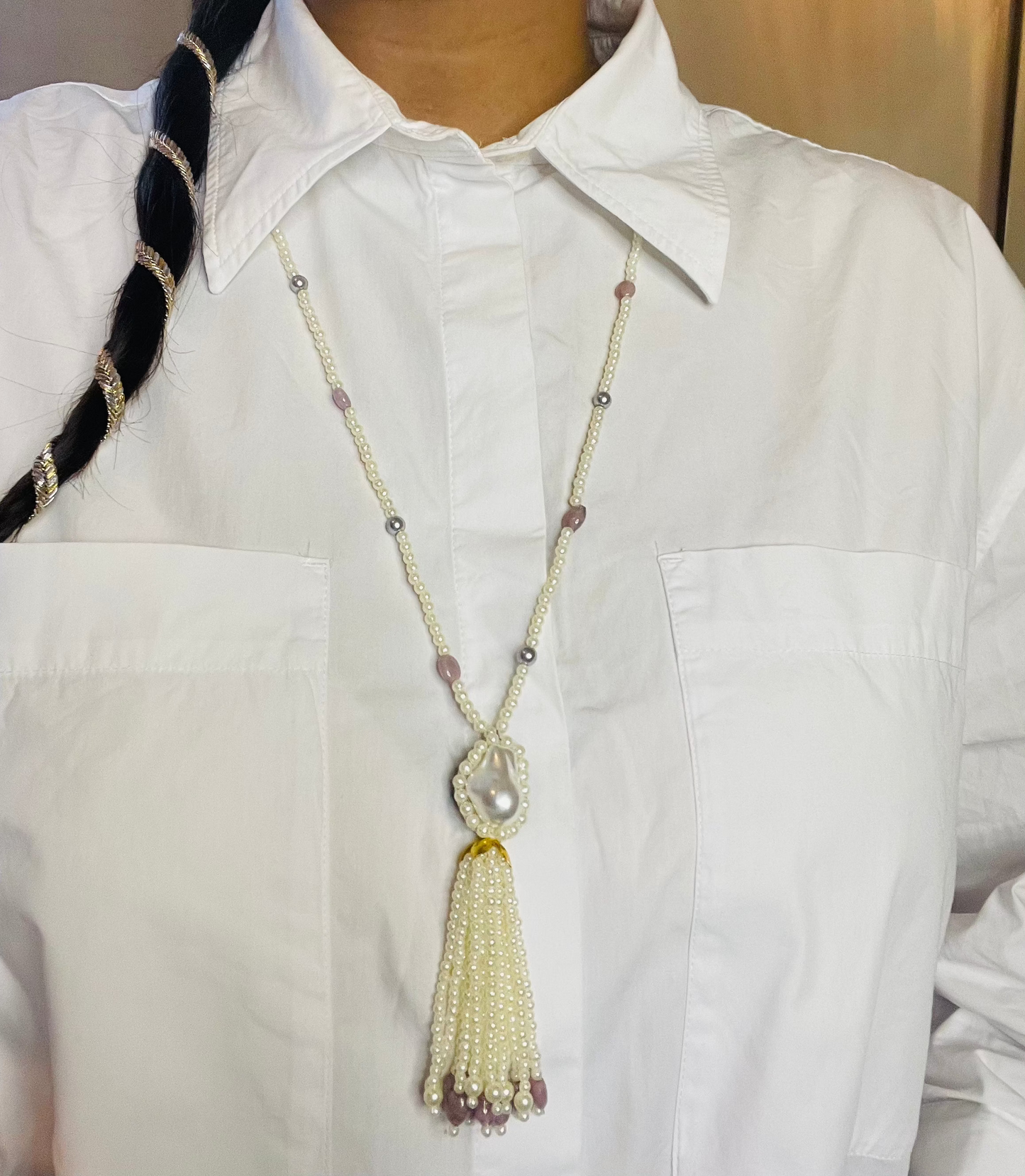 Pearl Long Necklace