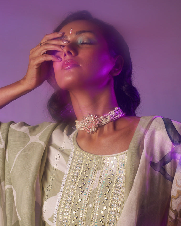 Shawra Pink Choker Necklace