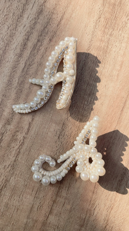 Initial Cursive Letter Brooches