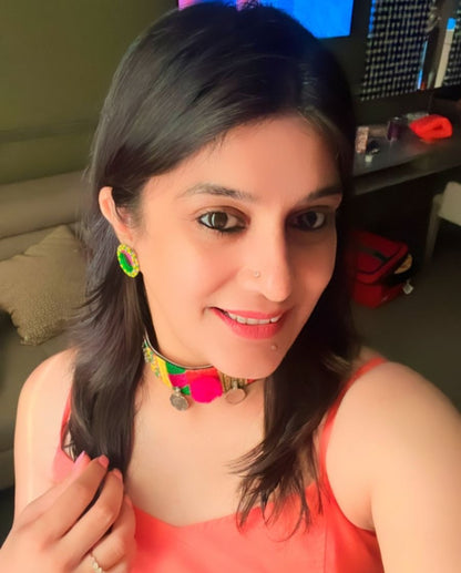 Multicolored Boho Necklace set