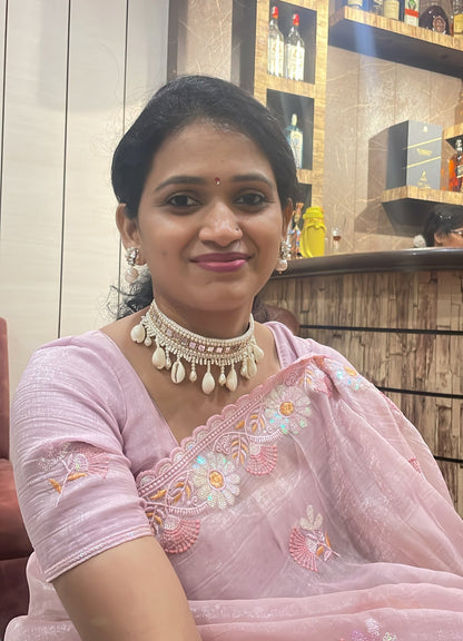 Shell Mirror Choker Necklace