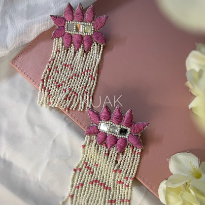 Lotus Mirror Earrings