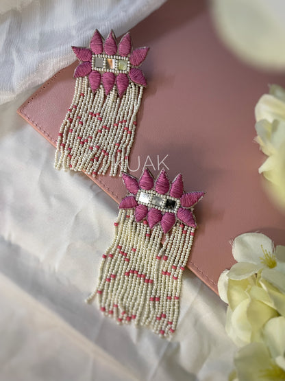 Lotus Mirror Earrings