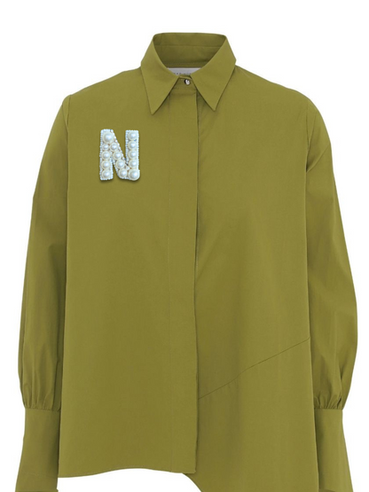 Initial Bold Letter Brooches