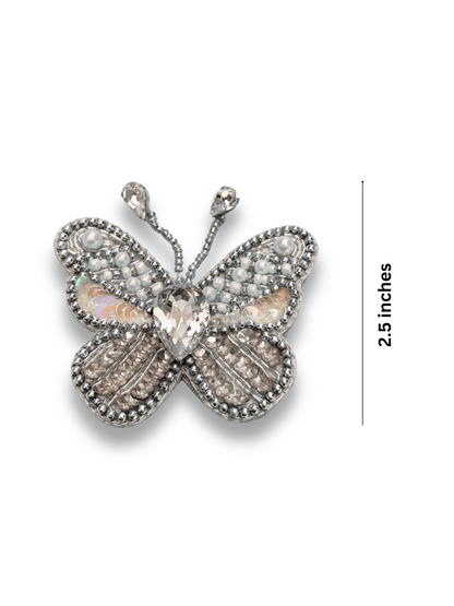 Crystal Butterfly Brooch