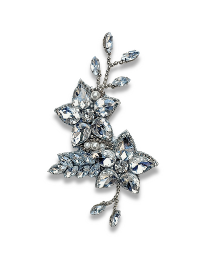 Flower Crystal Brooch