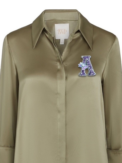 Fancy Bold Initial Brooch