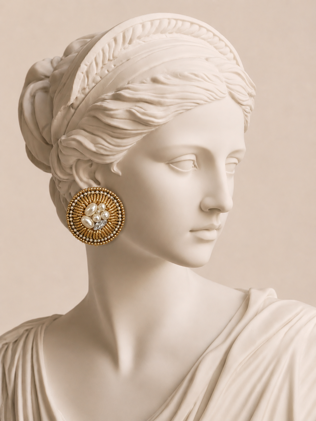 Sheer big stud Earrings