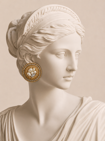 Sheer big stud Earrings