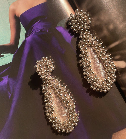 Pihu Silver Ghungru Earrings