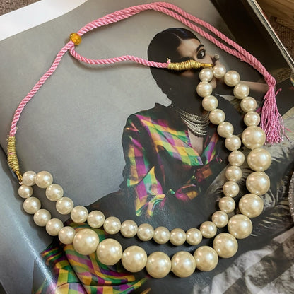 Pearl Double Layer Necklace