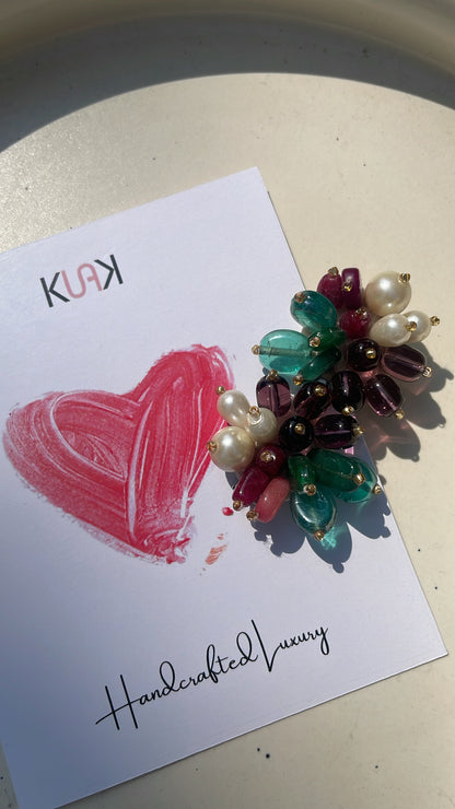 Multicolored hair clip