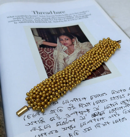 Gold ghungroo bracelet
