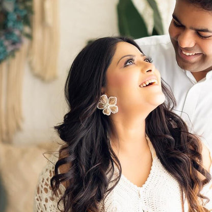 Golden Flower Big studs