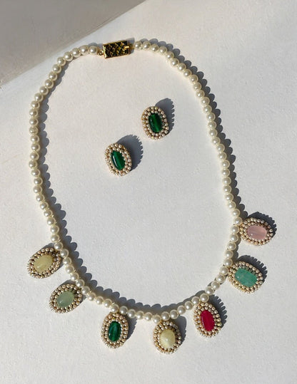 Multi colored Necklace set