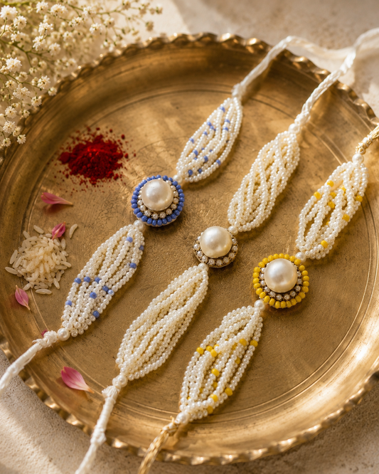 3 Handcrafted Rakhi set