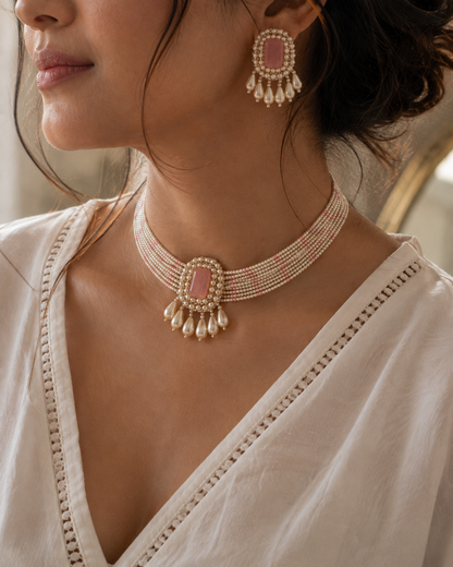 Blush Necklace set