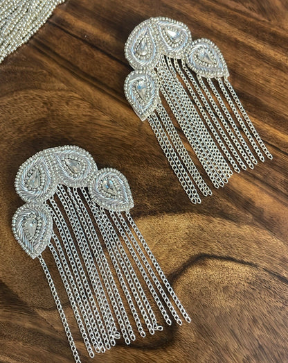 Ambra Silver Hanging Earrings