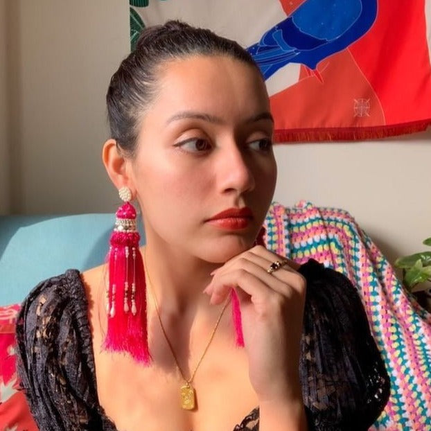 Statement Pink Earrings
