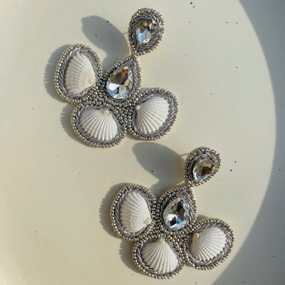 Lopa Crystal Shell Earrings
