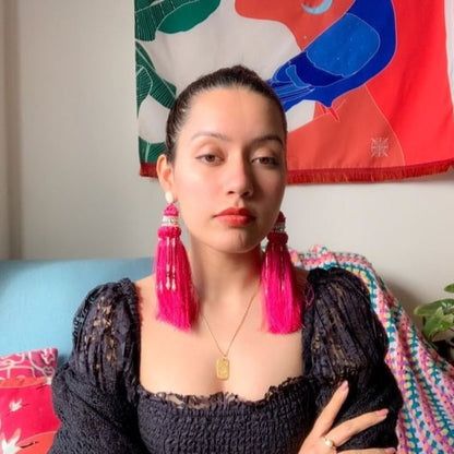 Statement Pink Earrings