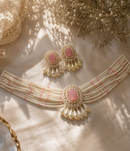 Blush Necklace set