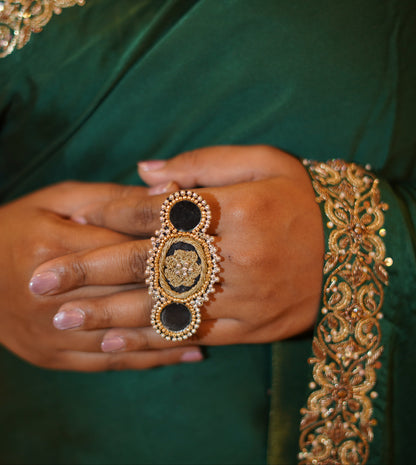 Tri Mirror cocktail Ring