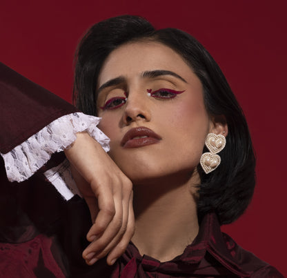 Double Heart Earrings