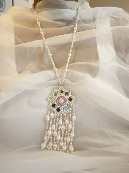 Pink Pearl long Necklace