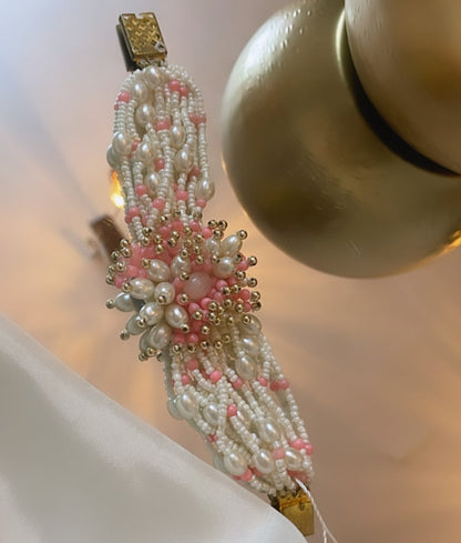 Rushi Pink Pearl Bracelets
