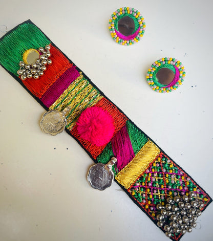 Multicolored Boho Necklace set